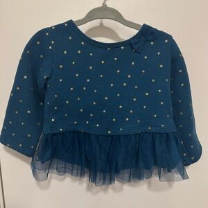 Navy blue holiday sweater